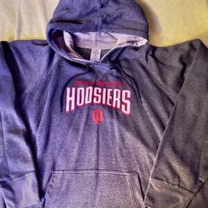 Rivalry Threads Vintage Indiana Hoosiers Gray Pull over hoodie XXL.